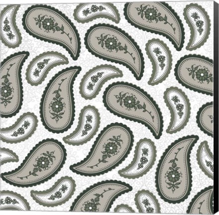 Framed Camo Paisley 4 texture 4 Print