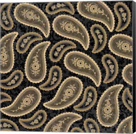 Framed Camo Paisley 4 texture 5 Print