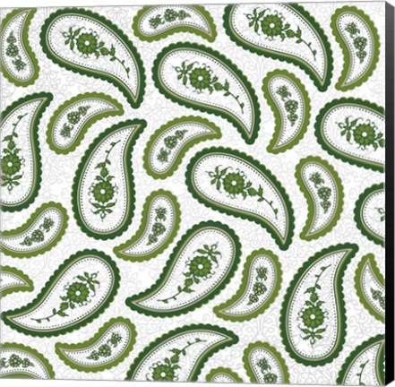 Framed Camo Paisley 4 texture Print