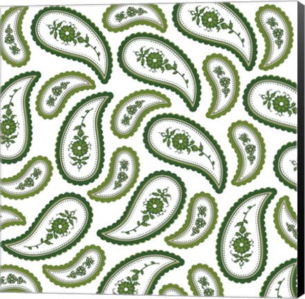 Framed Camo Paisley 4 Print