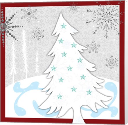 Framed Christmas Snowman 2 Print