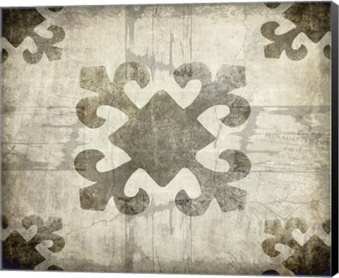 Framed Decorative Pattern 4 B Print