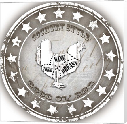 Framed Good Ol&#39; BBQ Chicken Print