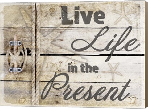 Framed Country Sea Sign 2 Print