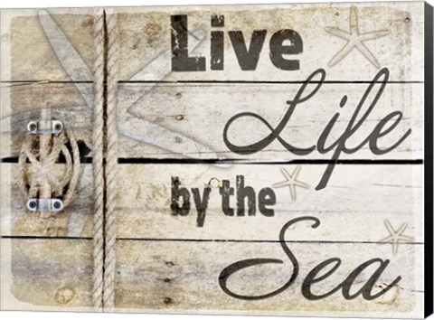 Framed Country Sea Sign 3 Print