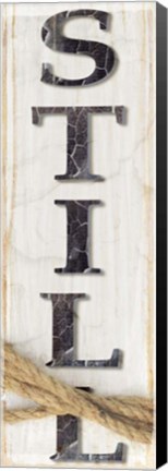 Framed Country Wood Sign V1 3 Print