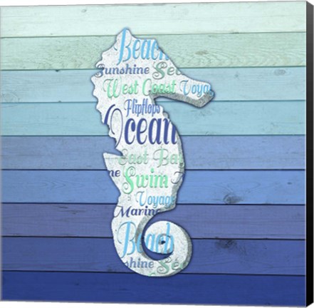 Framed Gypsy Sea Blue V2 1 Print