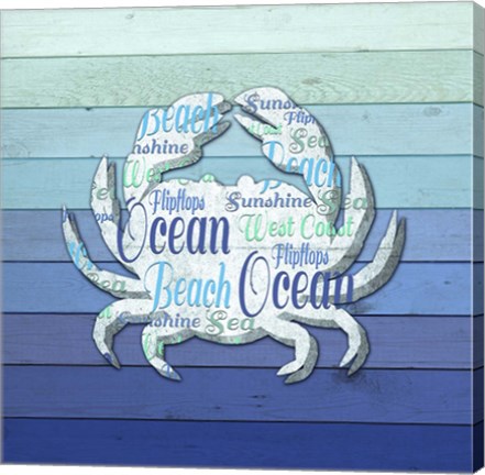 Framed Gypsy Sea Blue V2 3 Print