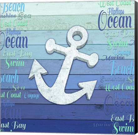 Framed Gypsy Sea Blue V3 2 Print