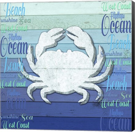 Framed Gypsy Sea Blue V3 3 Print