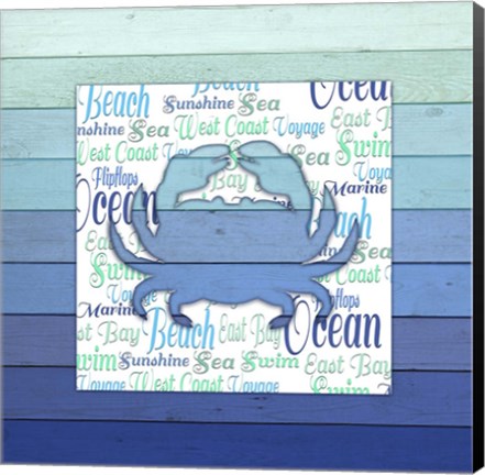 Framed Gypsy Sea Blue V4 3 Print