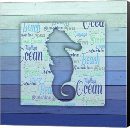 Framed Gypsy Sea Blue V5 1 Print