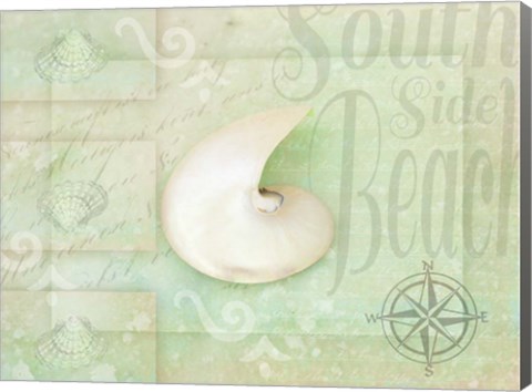 Framed Gypsy Sea Green 2 Print