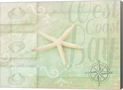Framed Gypsy Sea Green 3 Print
