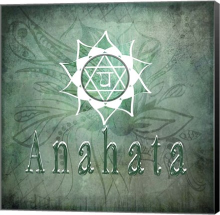 Framed Chakras Yoga Anahata V1 Print
