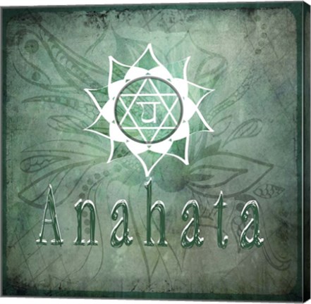 Framed Chakras Yoga Anahata V2 Print
