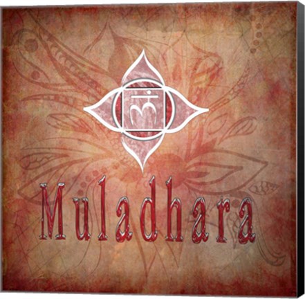 Framed Chakras Yoga Muladhara V1 Print