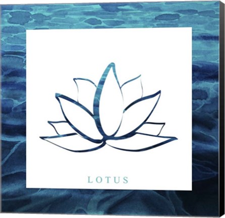 Framed Yoga V1 Lotus Print