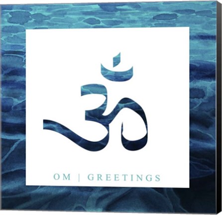 Framed Yoga V1 OmGreetings Print