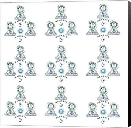 Framed Yoga Pattern V3 Print