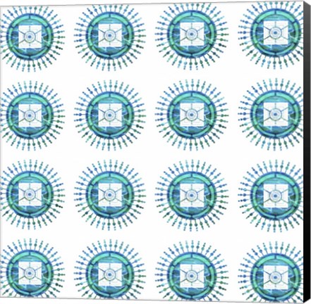 Framed Yoga Pattern V4 Print