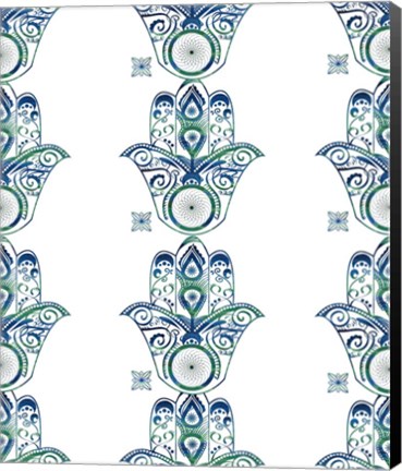 Framed Yoga Pattern 2 Print