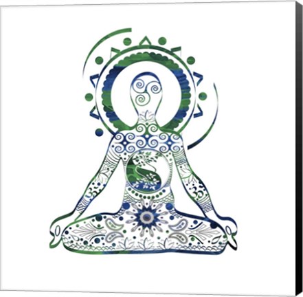 Framed Yoga Symbol V2 Print