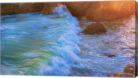 Framed Beach Waves Print