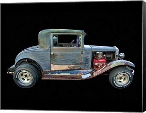 Framed Old Rusted Coupe Print