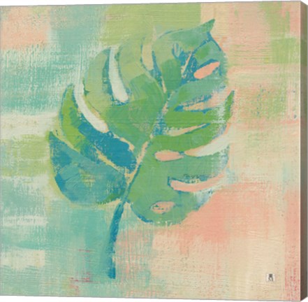 Framed Beach Cove Leaves I Print