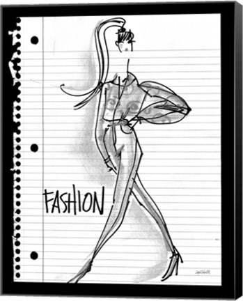 Framed Doodle Fashion Print