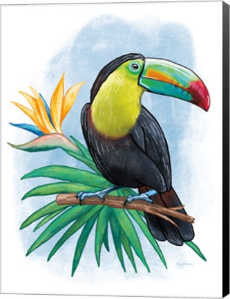 Framed Tropical Flair IV Print