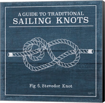 Framed Vintage Sailing Knots VI Print