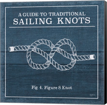 Framed Vintage Sailing Knots IV Print