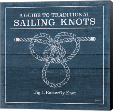 Framed Vintage Sailing Knots II Print