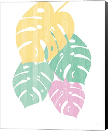 Framed Monstera III Bright on White Print