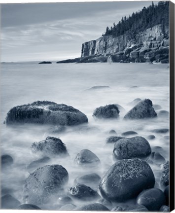 Framed Acadia Coast Crop Print