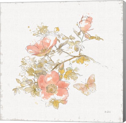 Framed Watery Blooms IV Print