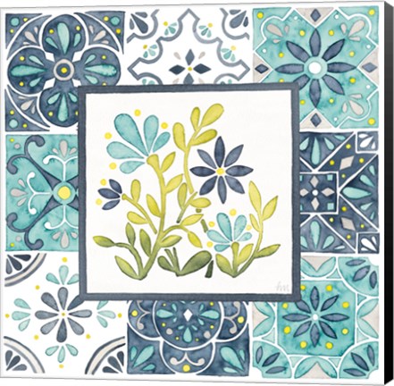 Framed Garden Getaway Patchwork IV Print