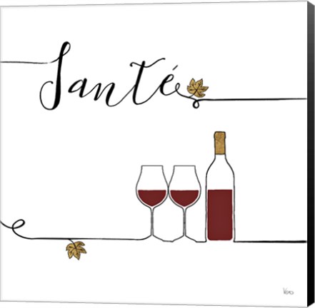 Framed Underlined Wine VI Print