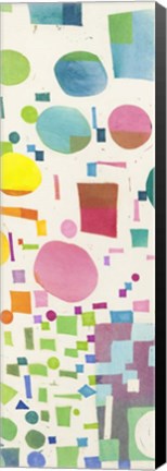 Framed Multicolor Pattern IV Print