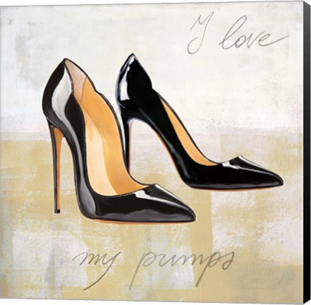 Framed I Love my Pumps Print