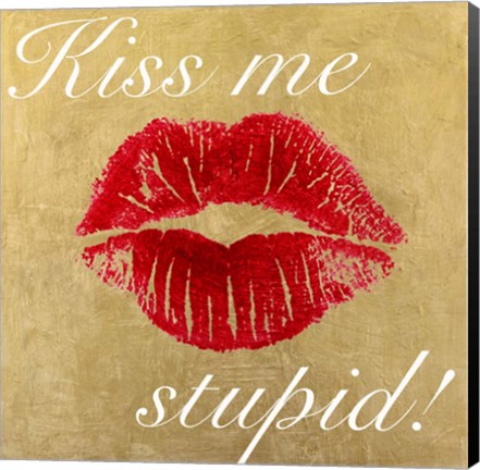 Framed Kiss Me Stupid! #3 Print