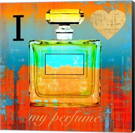 Framed I Love my Perfume Print