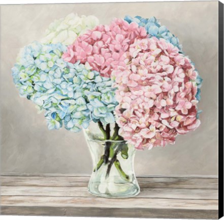 Framed Fleurs et Vases Blanc II Print