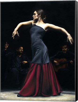 Framed Encantado por Flamenco Print