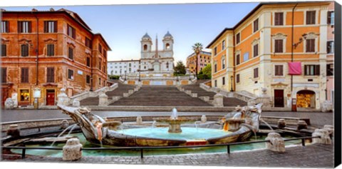 Framed Piazza di Spagna, Roma Print