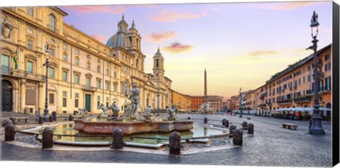 Framed Piazza Navona, Roma Print