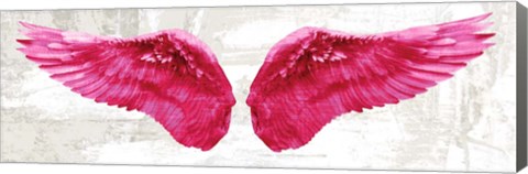 Framed Angel Wings (Pink) Print