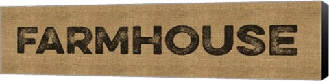Framed Farmhouse Burlap Print